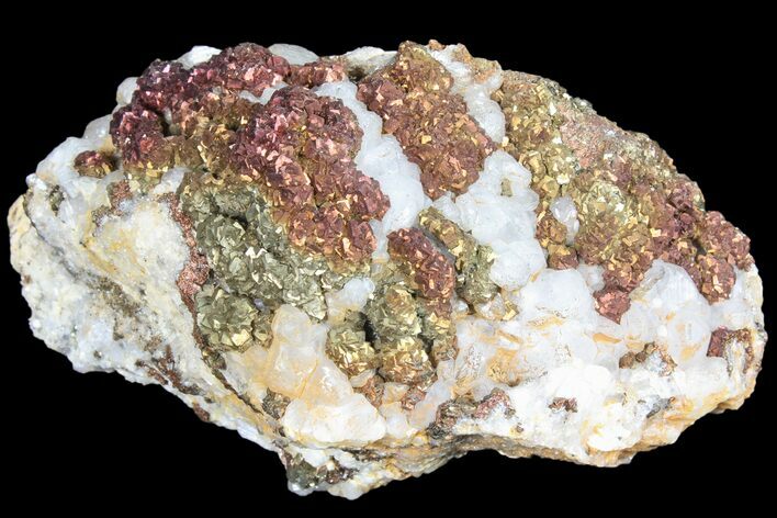 Pyrite On Calcite - El Hammam Mine, Morocco #80728